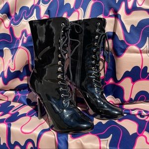 Black Patent Leather *SEDUCE* Pleasers ~